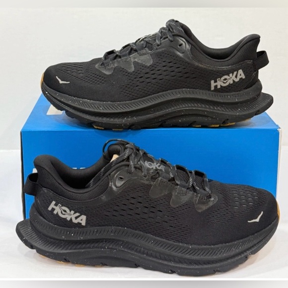Hoka 🔥 Kawana 2 Triple Black Running Shoes 1147930-BBLC Size 12 12D NEW - Picture 2 of 11